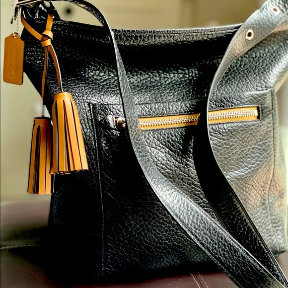 COACH Textured Leather Hobo Bag - Picture 2 of 9